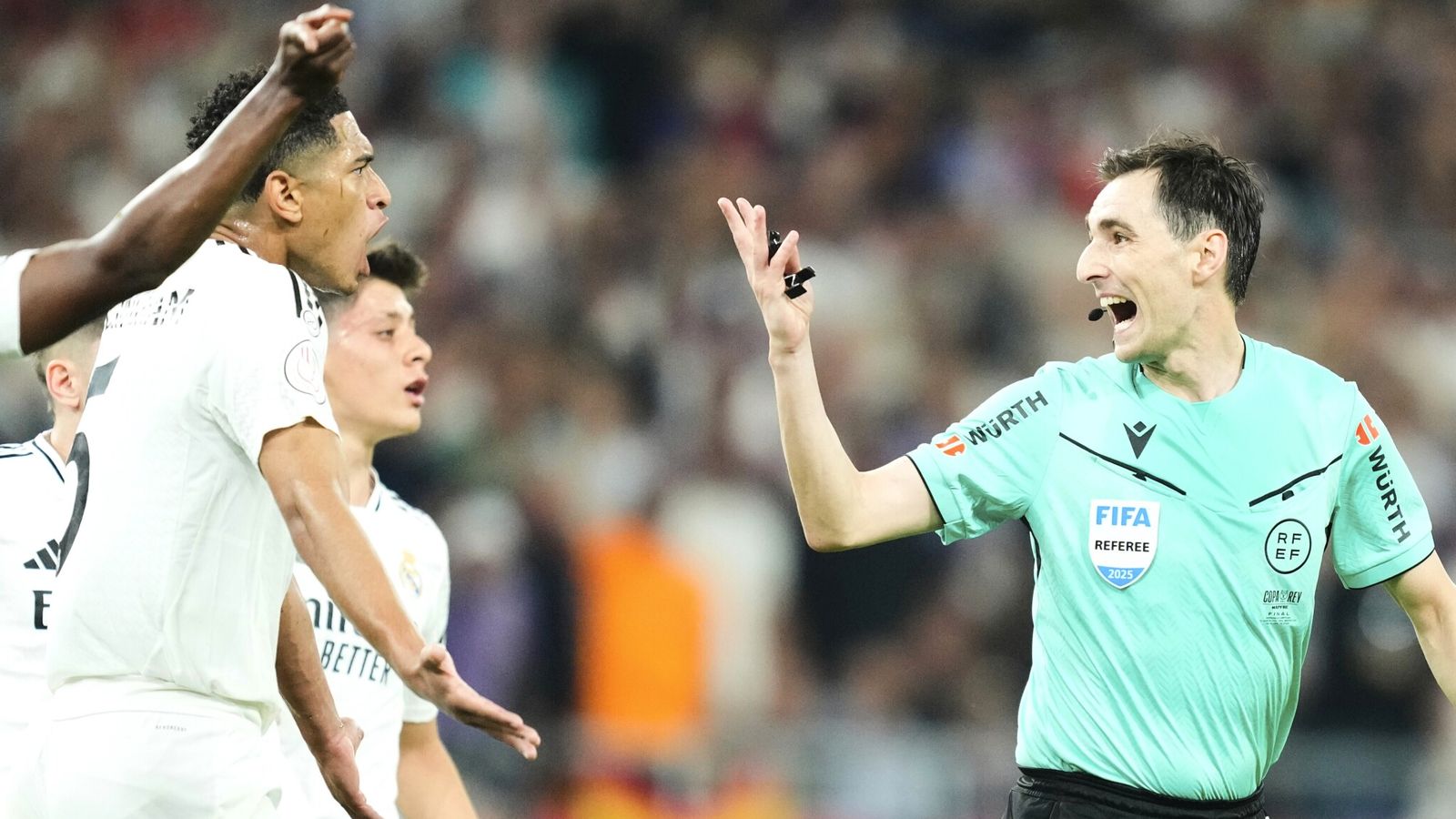 Rudiger could face lengthy ban and Bellingham sees red after Copa del Rey loss