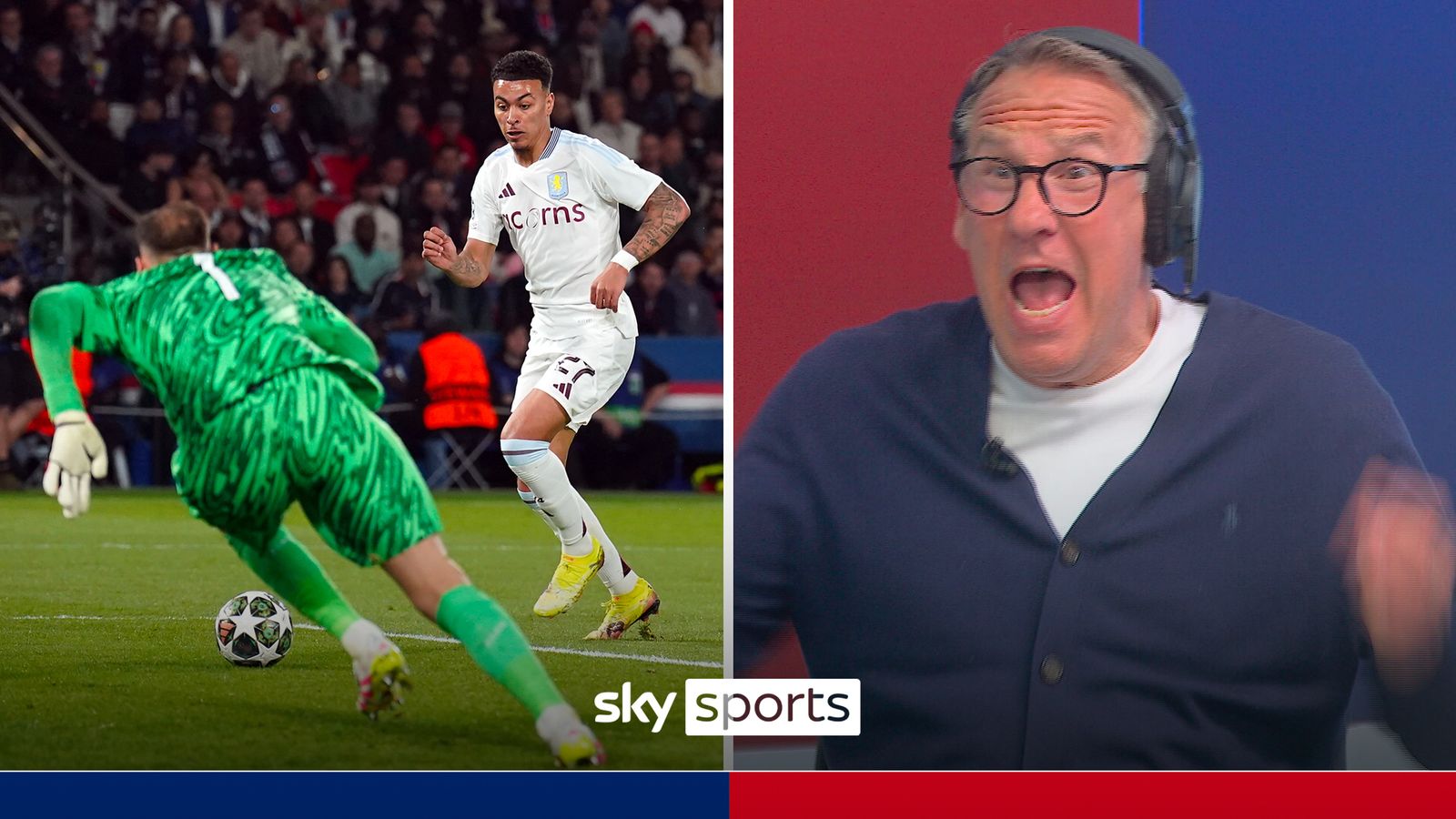Merse goes wild as Rogers puts Villa ahead in Paris! Merse goes wild as Rogers puts Villa ahead in Paris!