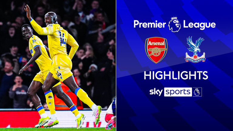 Highlights of the Premier League match between Arsenal and Crystal Palace.
