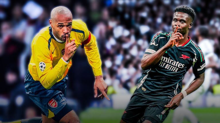 Thierry Henry and Bukayo Saka have both silenced the Real Madrid fans