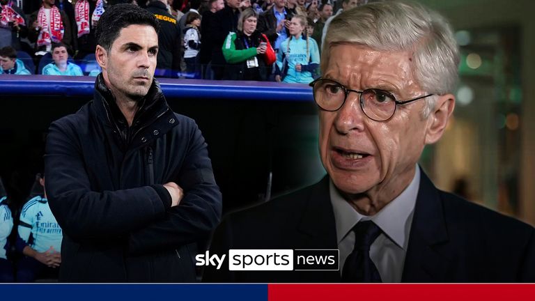 Mikel Arteta and Arsene Wenger