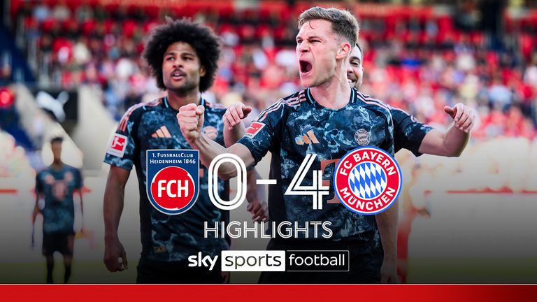 Bayern thrash Heidenheim to extend lead at the top of the table
