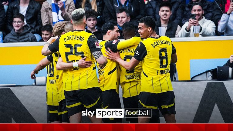 Borussia Dortmund beat Hoffenheim 3-2 in the Bundesliga