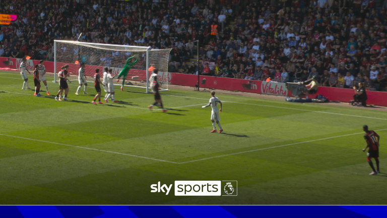Bournemouth hit the woodwork.
