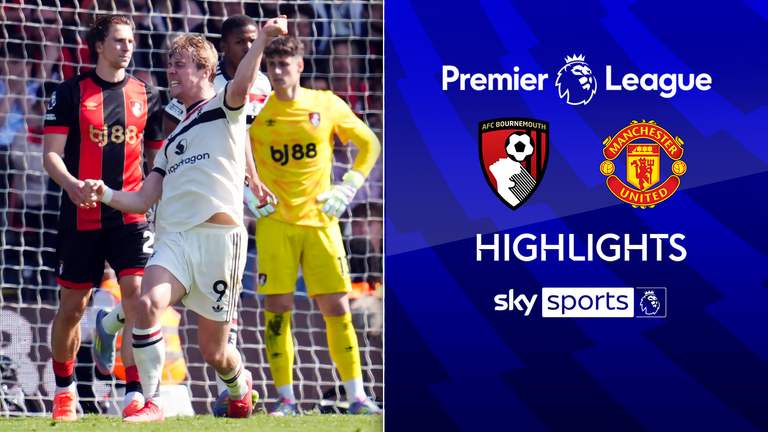 Premier League highlights from the match between Bournemouth and Manchester United.