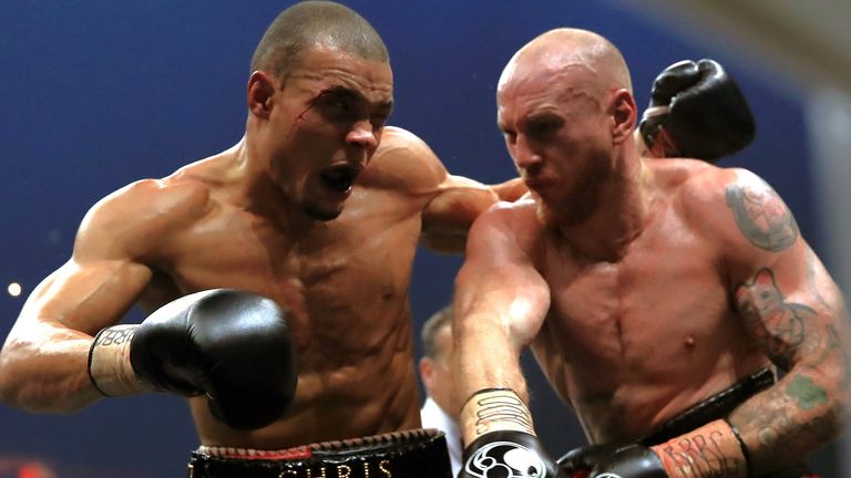 Chris Eubank (left) and George Groves 
