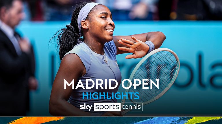 Coco Gauff in Madrid