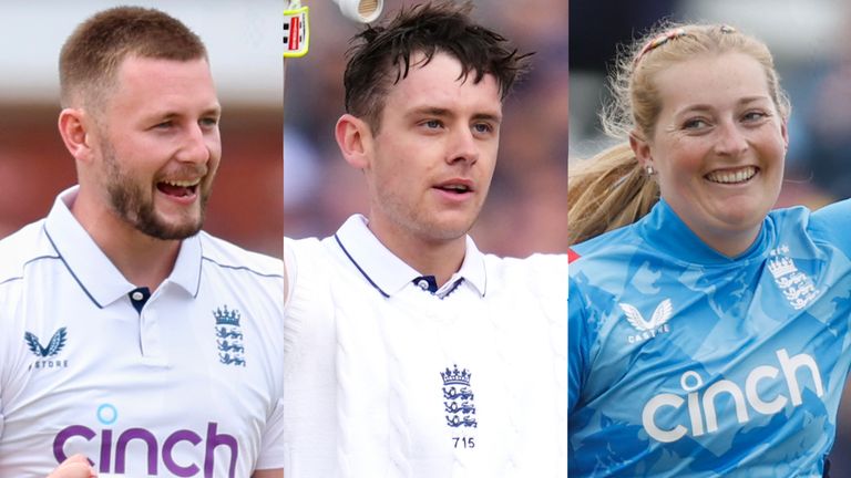 Gus Atkinson, Jamie Smith, Sophie Ecclestone