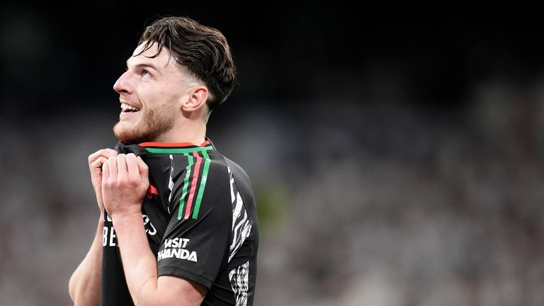 Declan Rice starred as Arsenal knocked Real Madrid out of the Champions League
