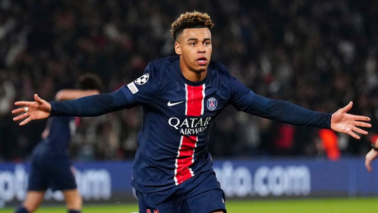 Desire Doue's stunner brought PSG level late in the first half 