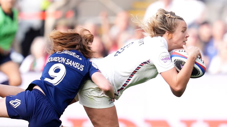 Zoe Aldcroft increased England's lead in the second half