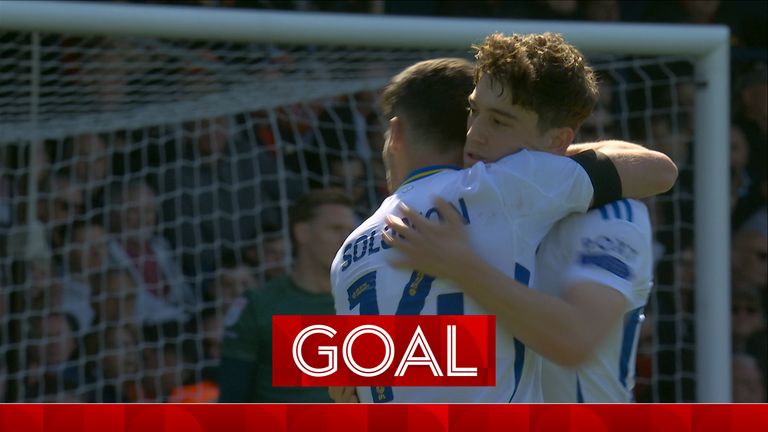 Dan James goal Luton vs Leeds