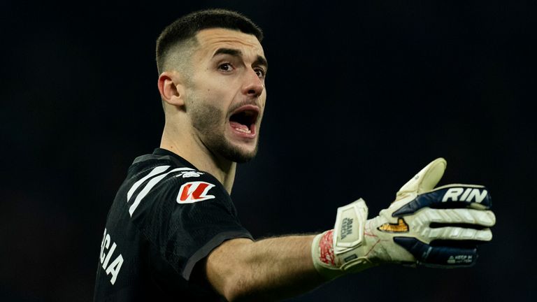 Joan Garcia has been linked with Arsenal and Man Utd