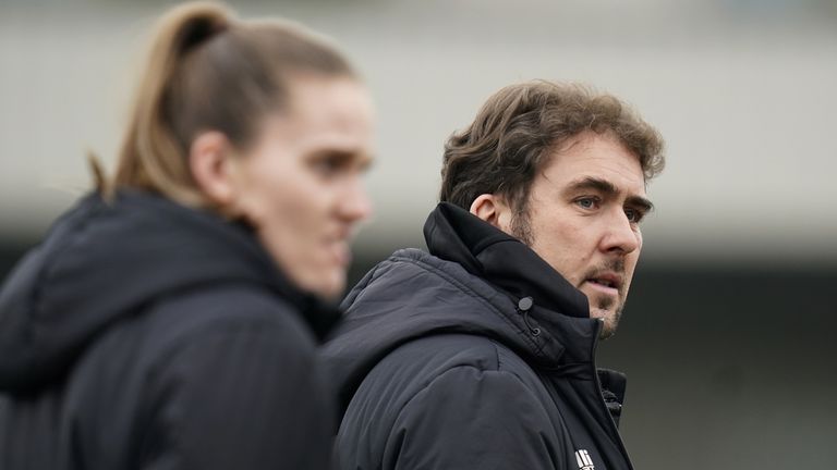 Jocelyn Precheur (right) was appointed as London City Lionesses manager last summer
