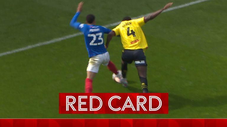 Keben Red card watford 