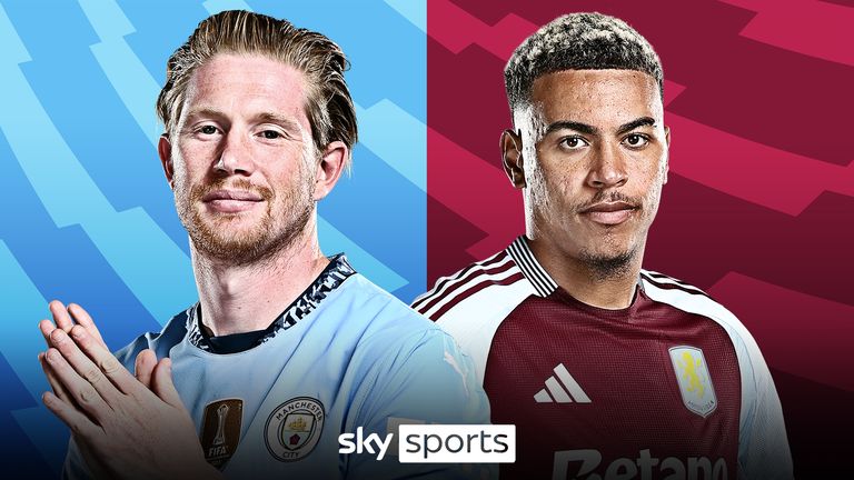 Man City host Aston Villa in the Premier League live on Sky Sports - kick-off is at 8pm on Tuesday