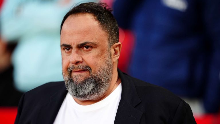 Evangelos Marinakis has given up control of Nottingham Forest