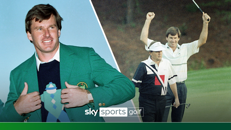 Nick Faldo wins the 1990 Masters.