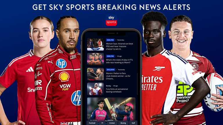 Get Sky Sports news alerts