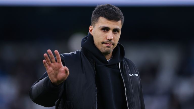 Rodri is back in full training for Manchester City