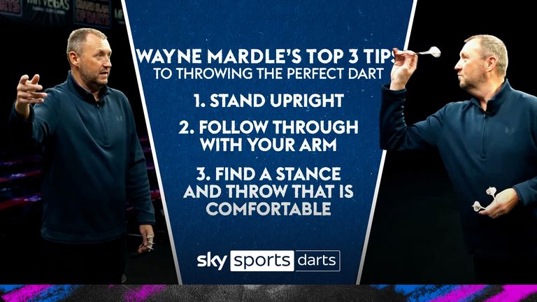 In the latest episode of Keeping Up With The Professionals, Wayne Mardle puts Josh Hayward through his paces up on the oche. He explains how to throw the perfect dart, blows a dart out of his mouth, and the pair have a game of 301. 