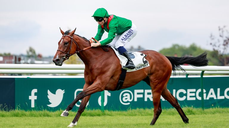 Zarigana (M. Guyon) wins Prix de la Butte Blanche in Chantilly, 14/07/2024, photo: Zuzanna Lupa