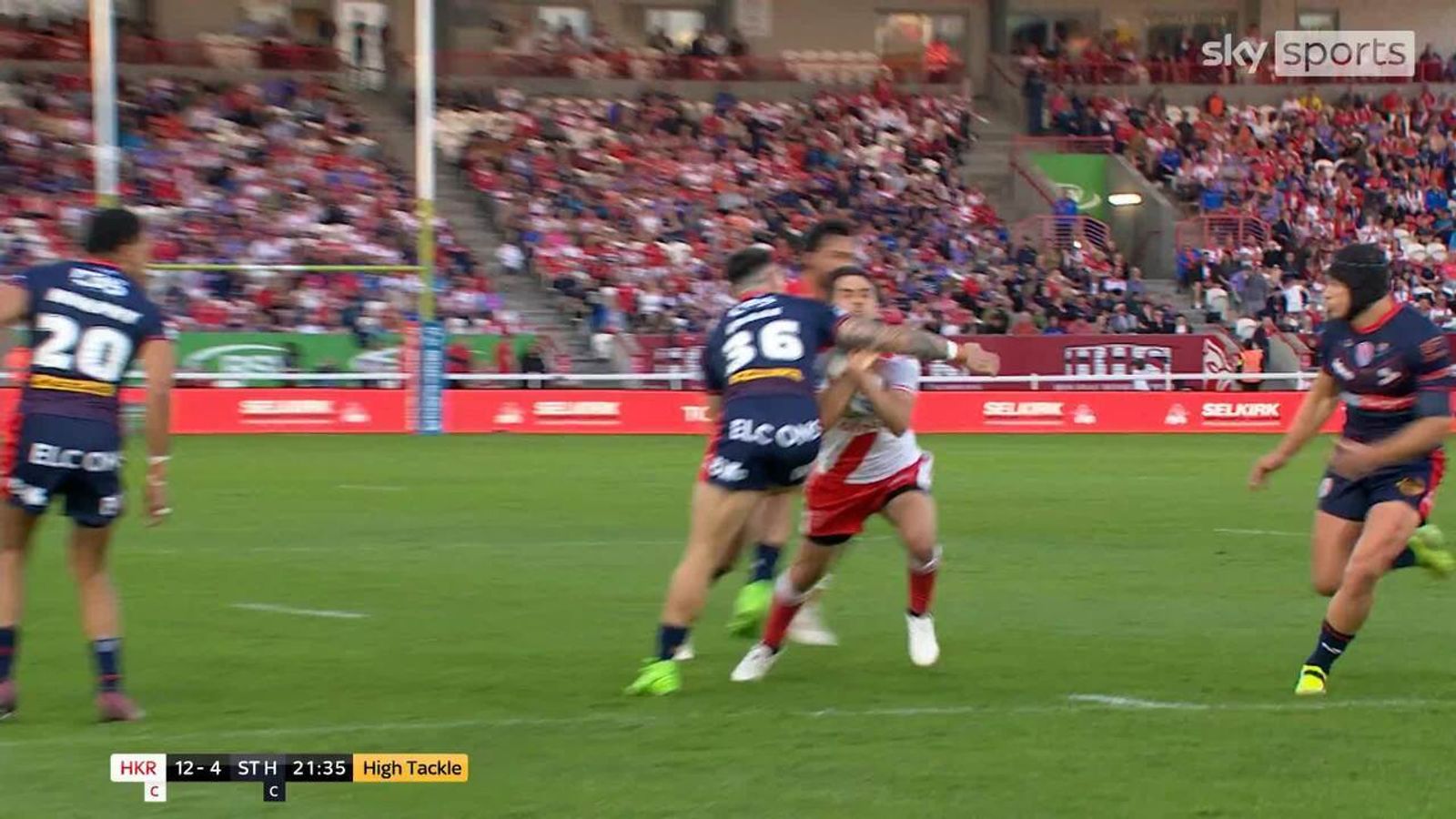 Cross sin binned for St Helens after high tackle