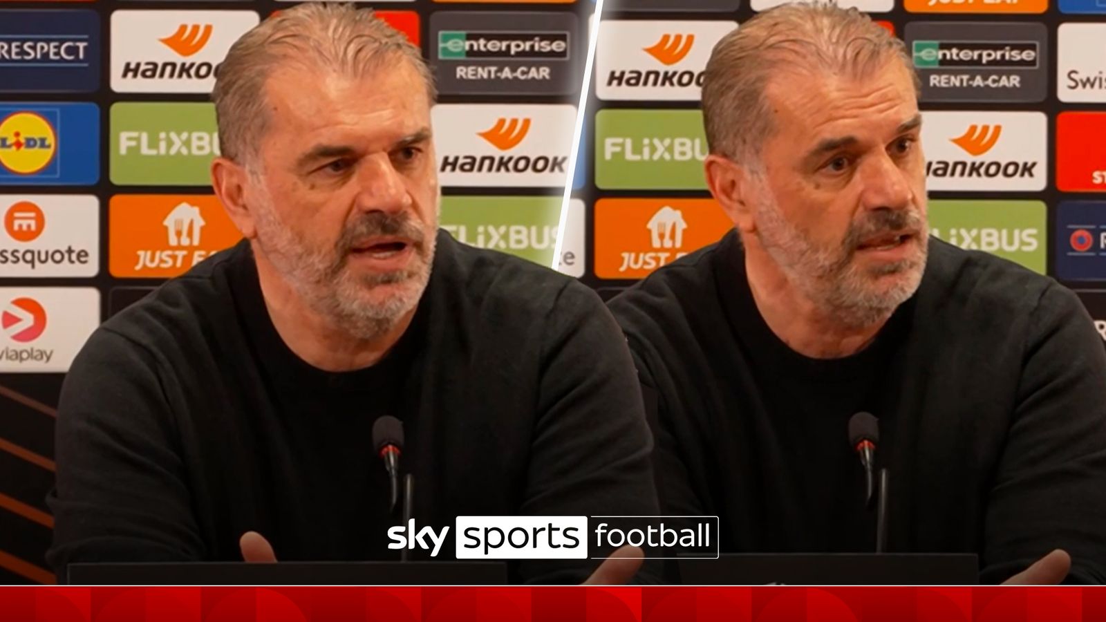 'WHO CARES?!' | Ange rants after getting angry at Man Utd questions
