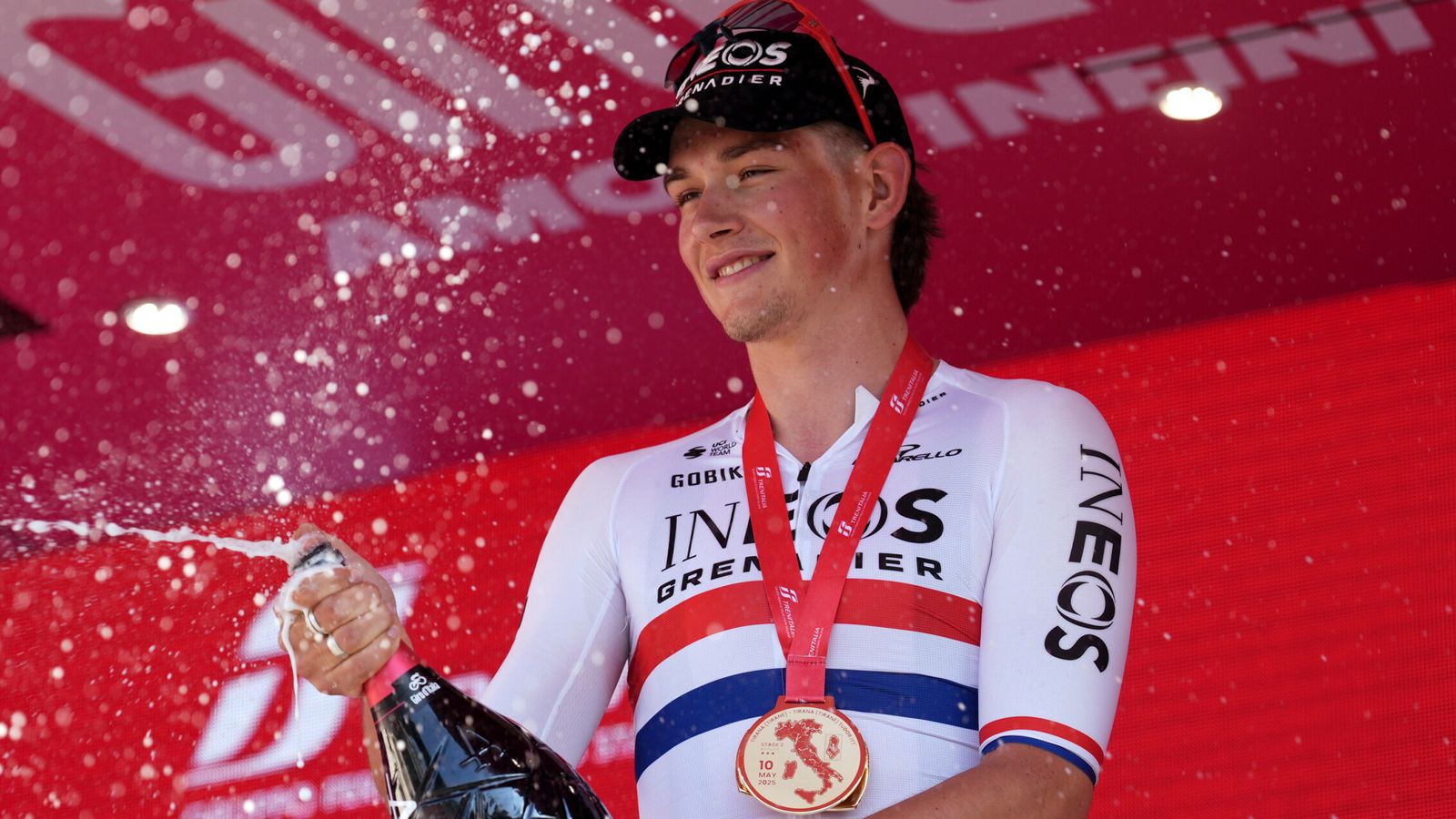 Giro d'Italia: Britain's Josh Tarling claims time trial victory on stage two around Tirana