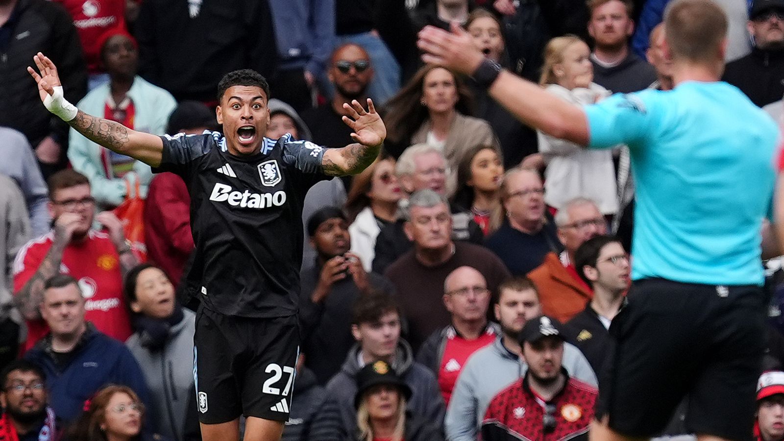 Aston Villa captain John McGinn slams 'incredible' decision to disallow Morgan Rogers goal against Man Utd