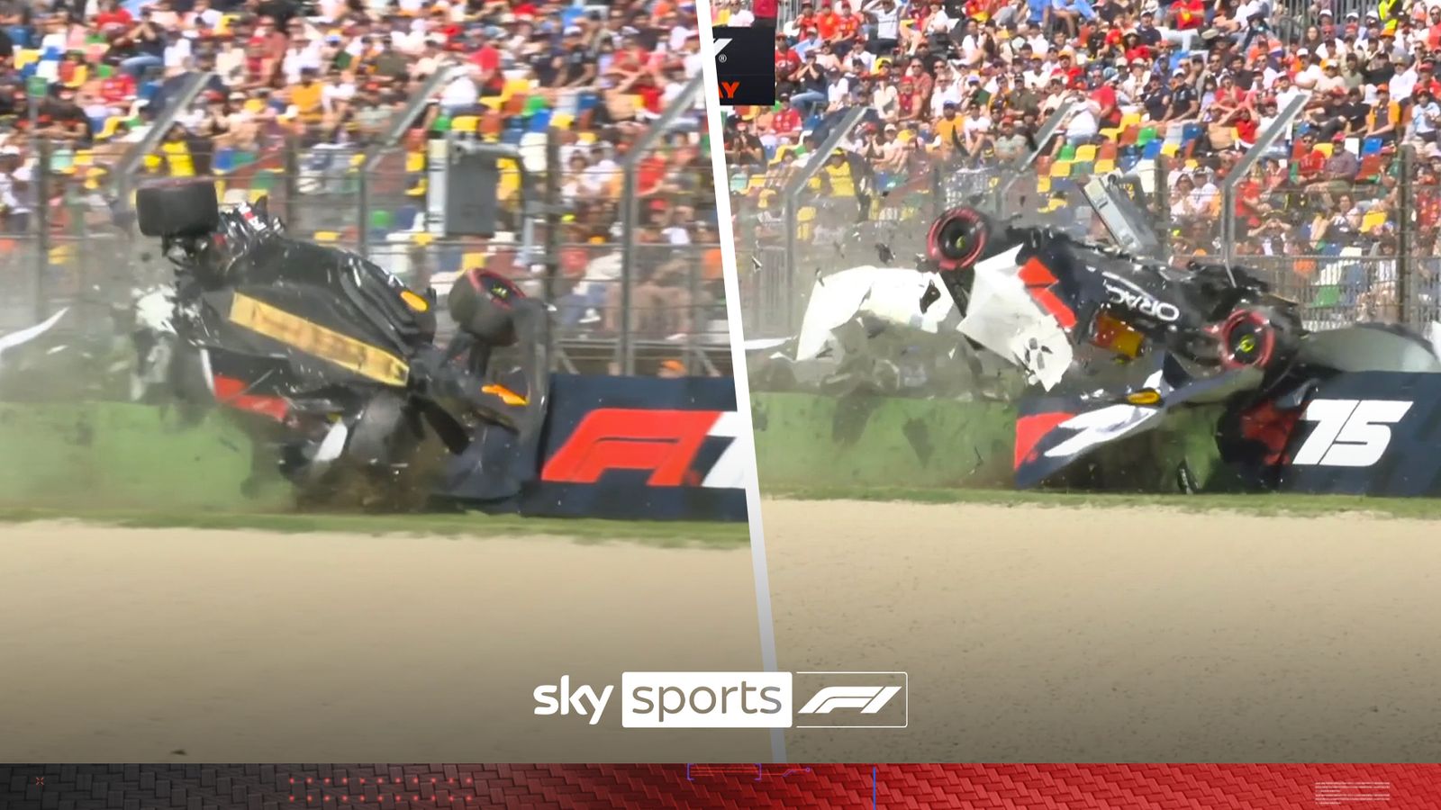 Tsunoda walks away from horror crash in qualifying