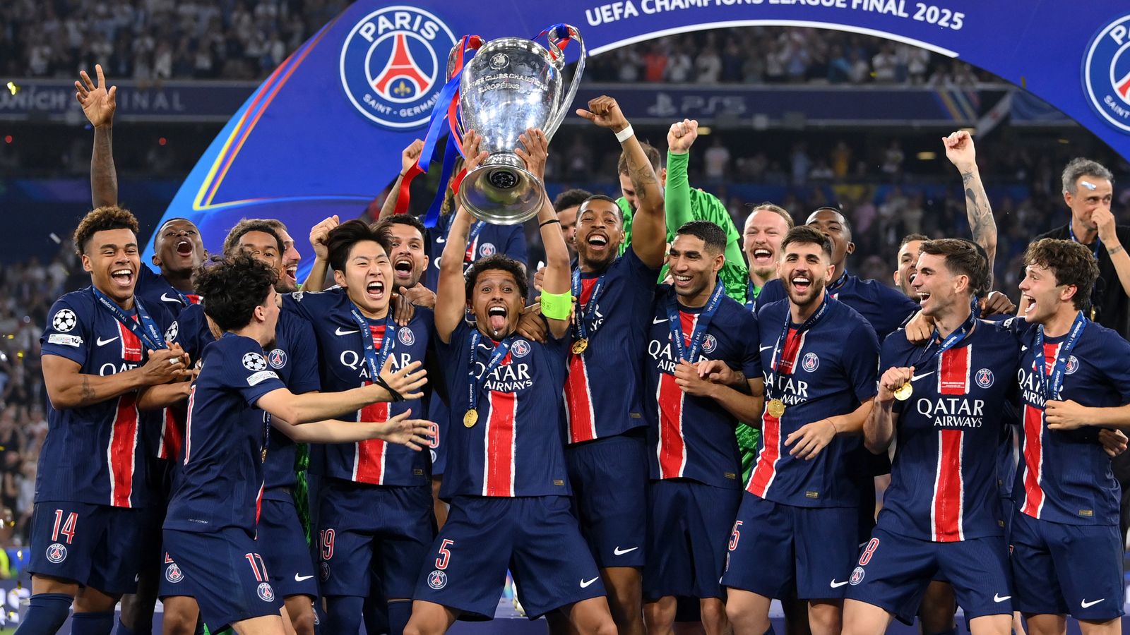 PSG 5-0 Inter Milan: Desire Doue stars as Luis Enrique's side win Champions League for first time