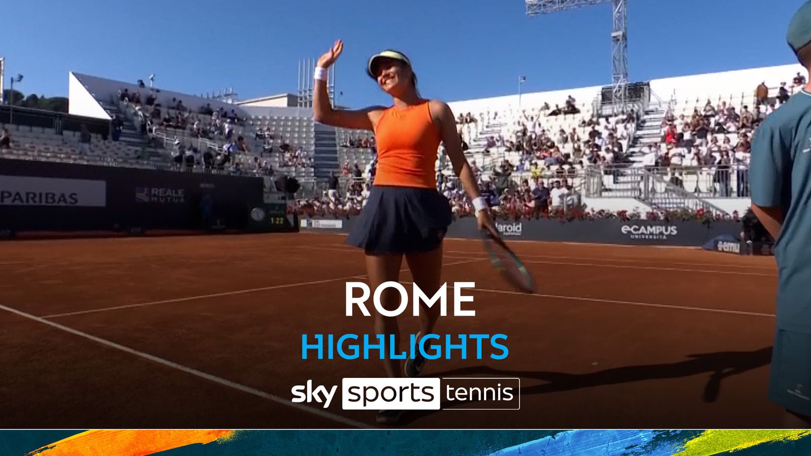 Raducanu races past Teichmann in Rome