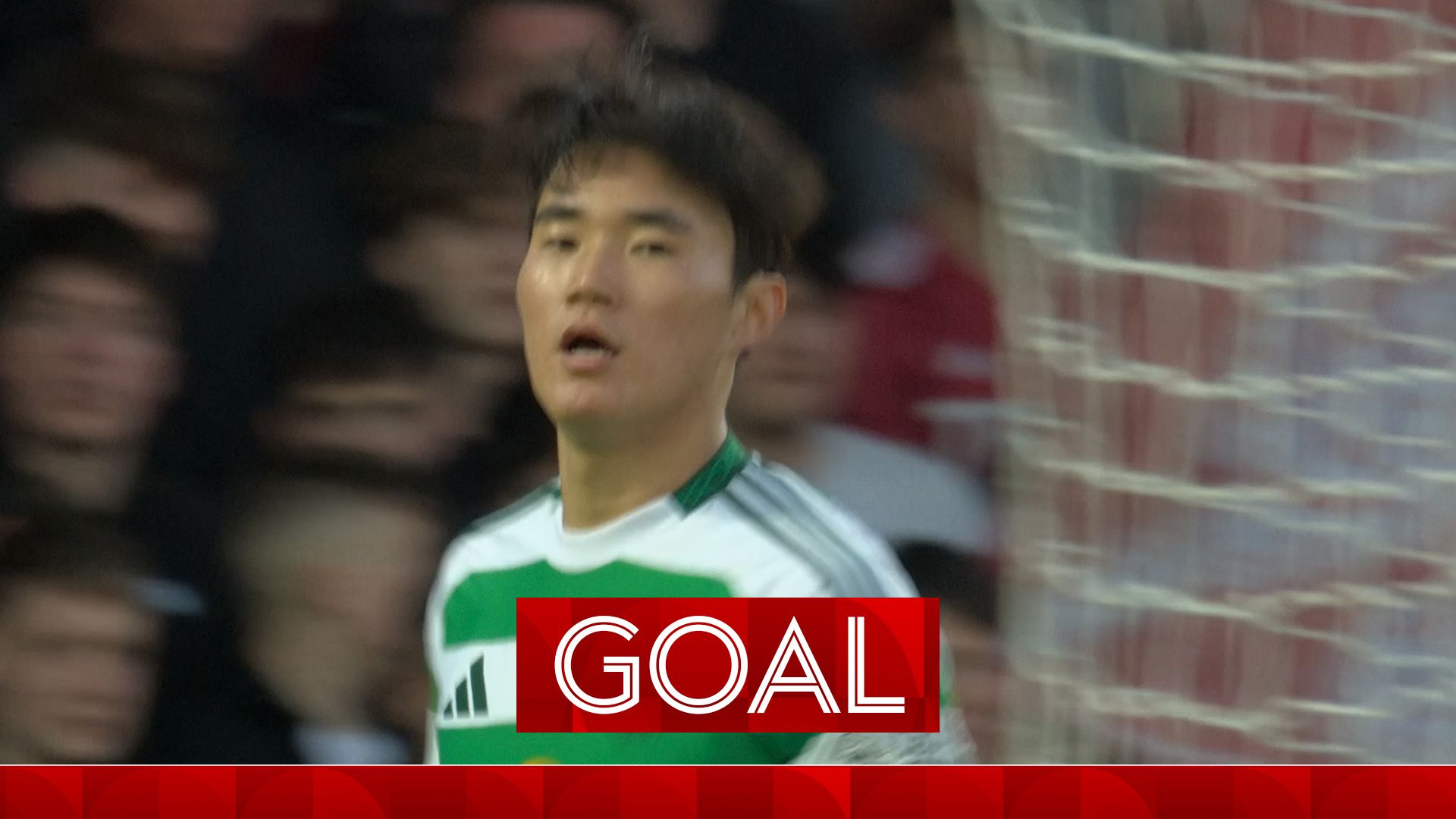 Yang puts Celtic ahead on the brink of half-time!