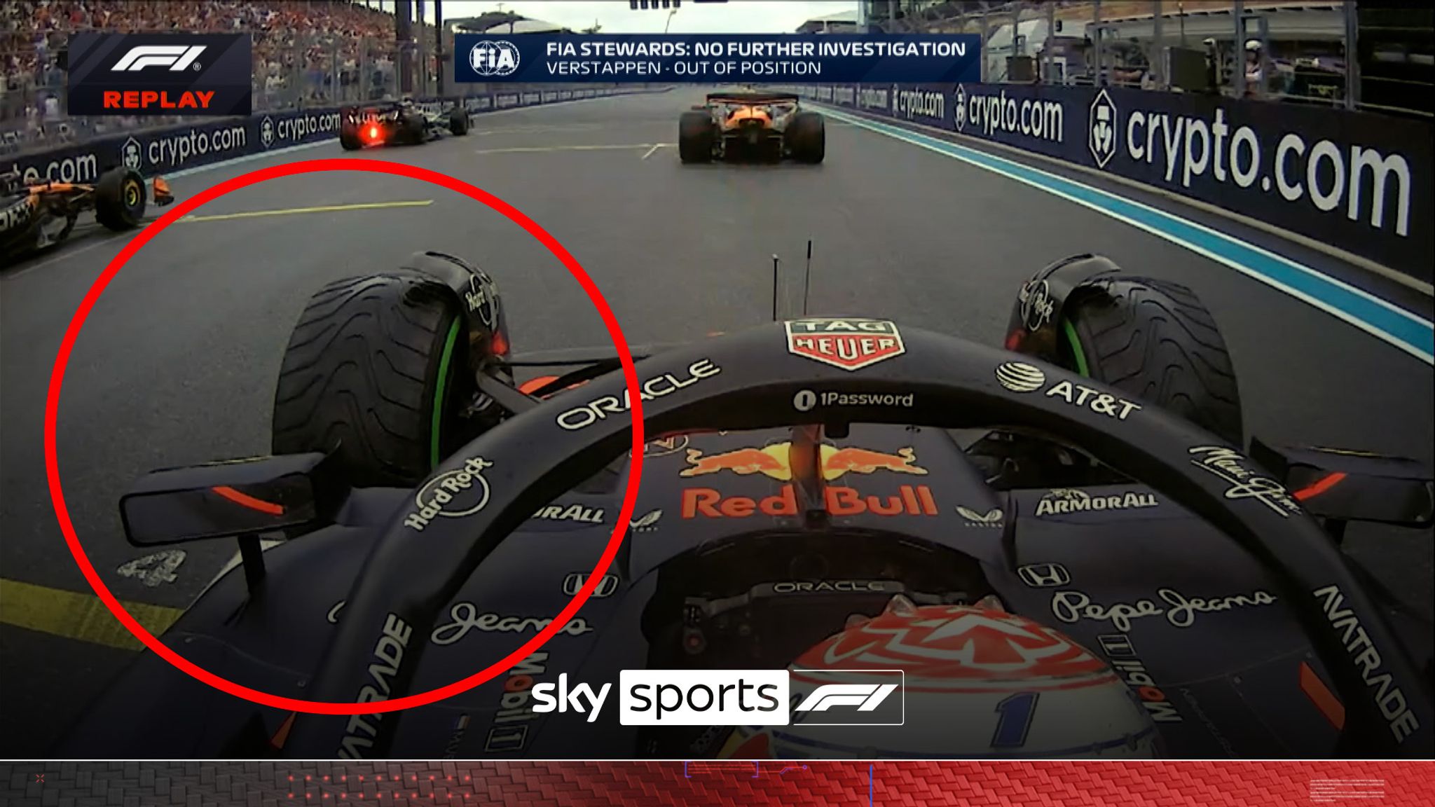 David Croft was left surprised that Max Verstappen avoided a penalty for  what appeared to be out of position at the start of the Sprint.