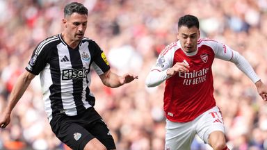 Arsenal take on Newcastle in a preseason friendly in Singapore on July 27