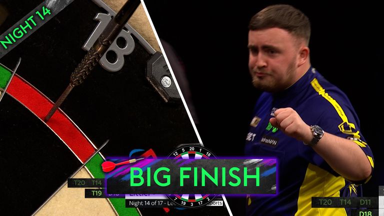 Luke Littler seals an impressive 153 checkout as he took the lead against Gerwyn Price in the semi-finals of Night 14 of the Premier League in Leeds. 