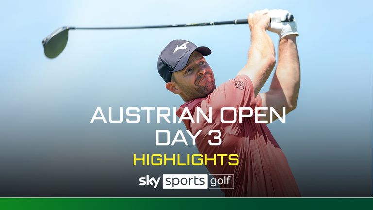 Highlights from the third round of the Austrian Open at the Gut Altentann Golf Club in Salzburg Henndorf, Austria. 