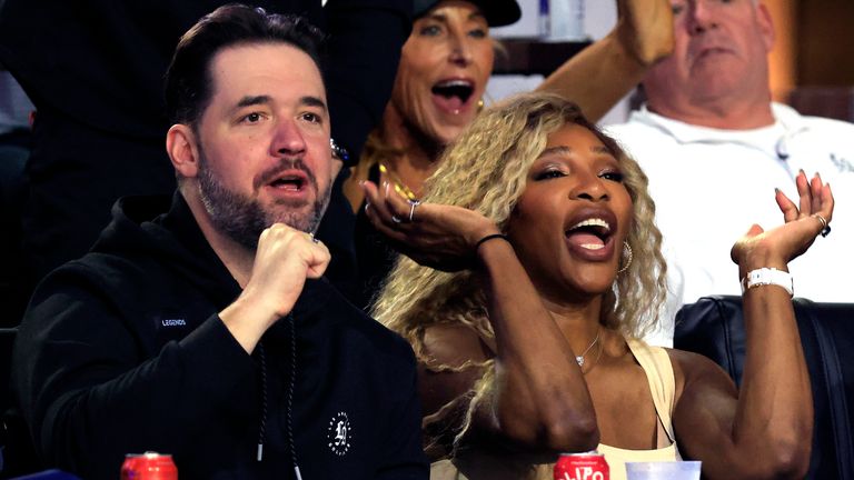 Alexis Ohanian and his wife and tennis star Serena Williams