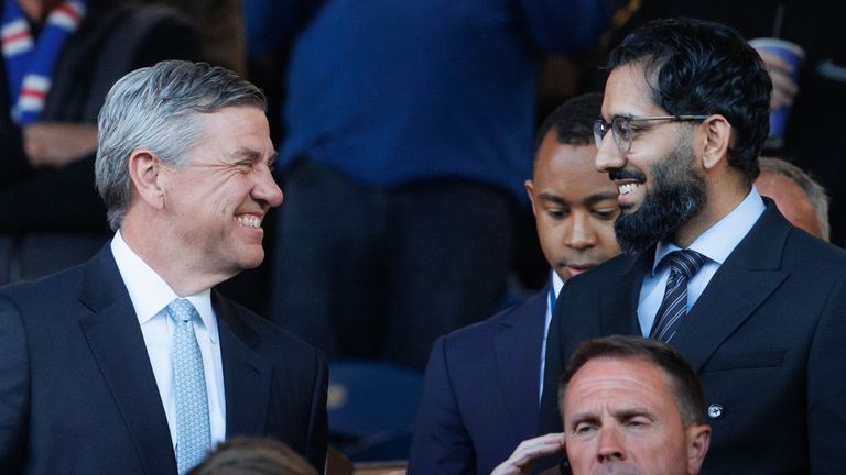 Andrew Cavenagh (L) has been joined at Ibrox this season by 49ers Enterprises chiefs