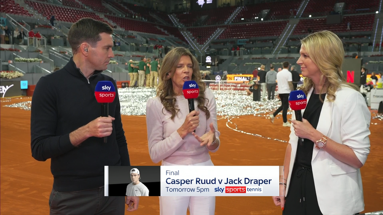 Annabel Croft, Colin Fleming and Gigi Salmon