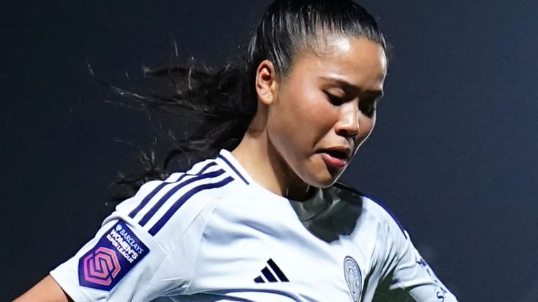 Asmita Ale in action for Leicester City away at champions Chelsea