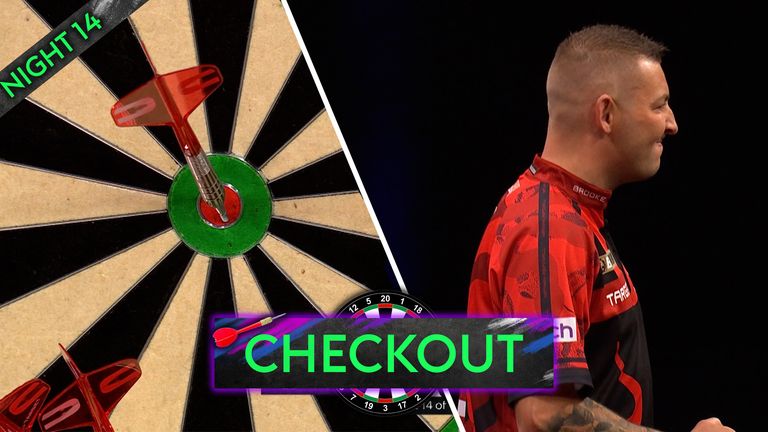 Aspinall finishes an incredible 164 checkout on the BULL 