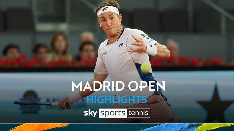 Casper Ruud vs Daniil Medvedev | Madrid Open highlights