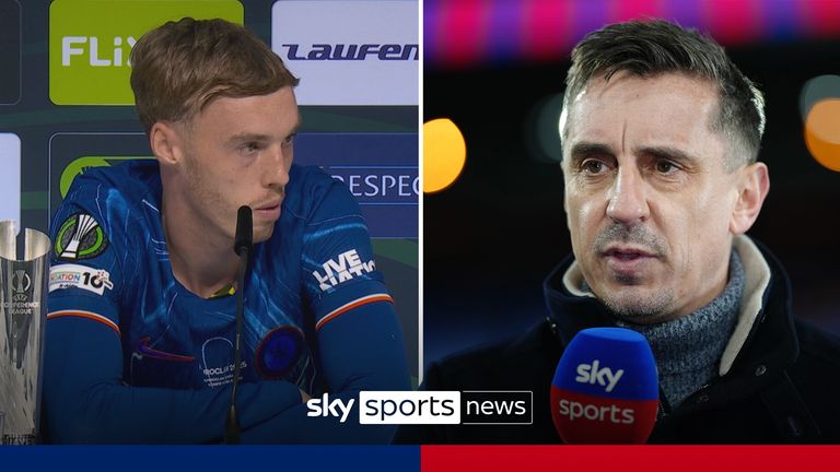 Cole Palmer on Gary Neville