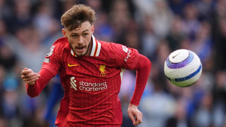 Conor Bradley in action for Liverpool
