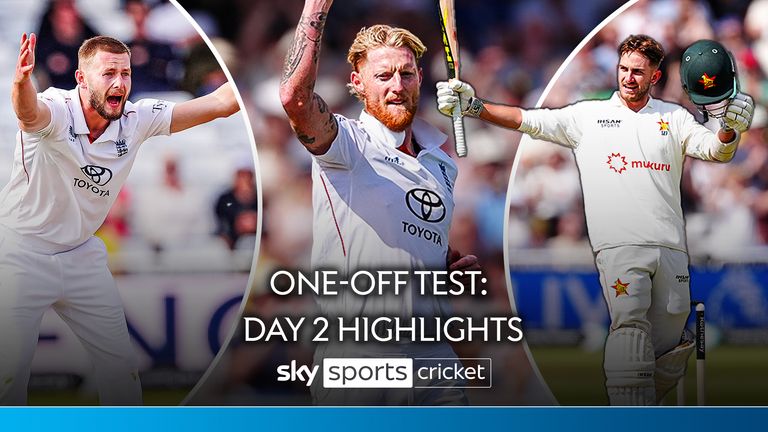 CRICKET ONE OFF TEST MATCH ENGLAND VS ZIMBABWE
