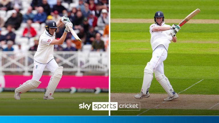 England opener Zak Crawley looked in supreme form as he compiled a crucial half-century in the only Test against Zimbabwe.