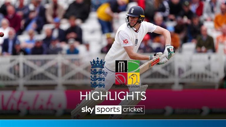Highlights of the morning session of day one of the first Test between England and Zimbabwe.