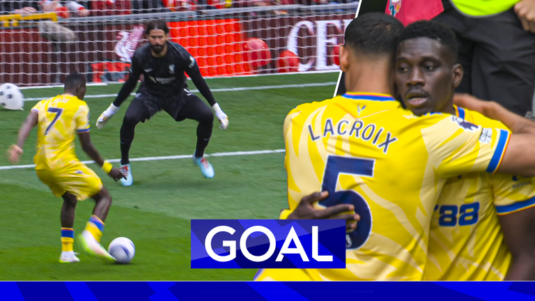 Crystal Palace take the lead at Anfield.